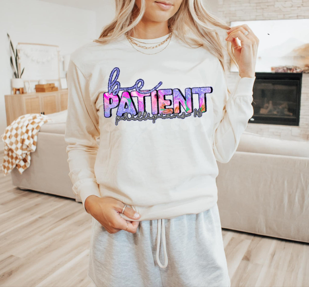Be patient 91425 DTF transfer