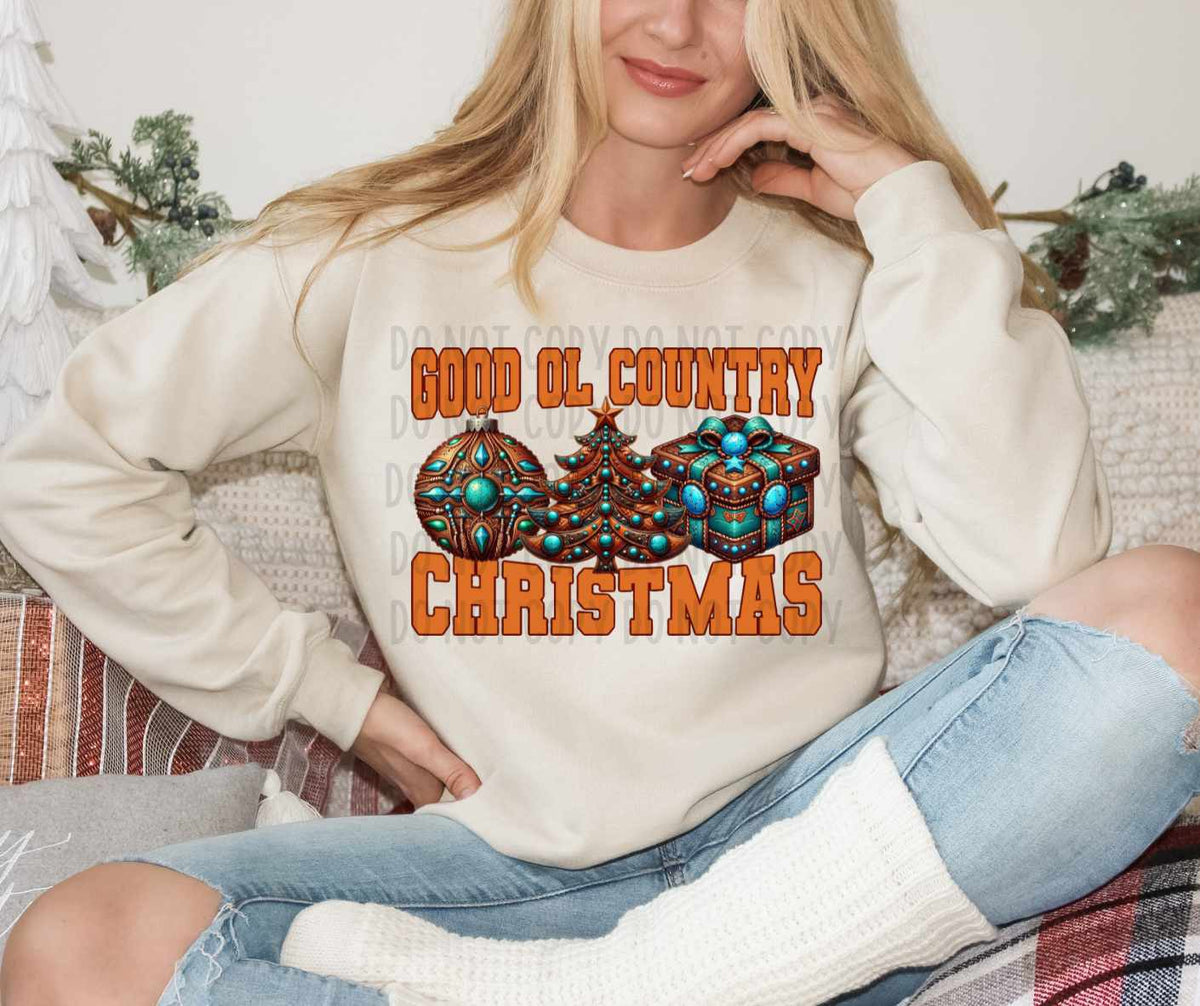 Good ol country Christmas (CANVI) 64978 DTF transfer