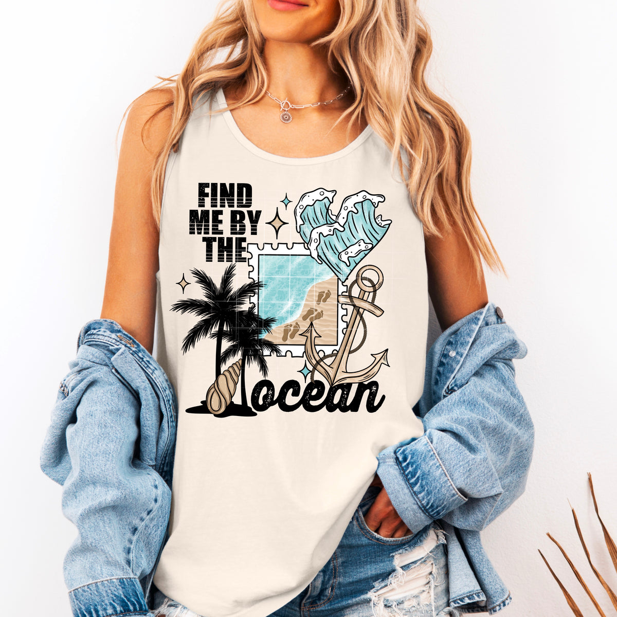 Find Me By The Ocean (CSC) DTF transfer