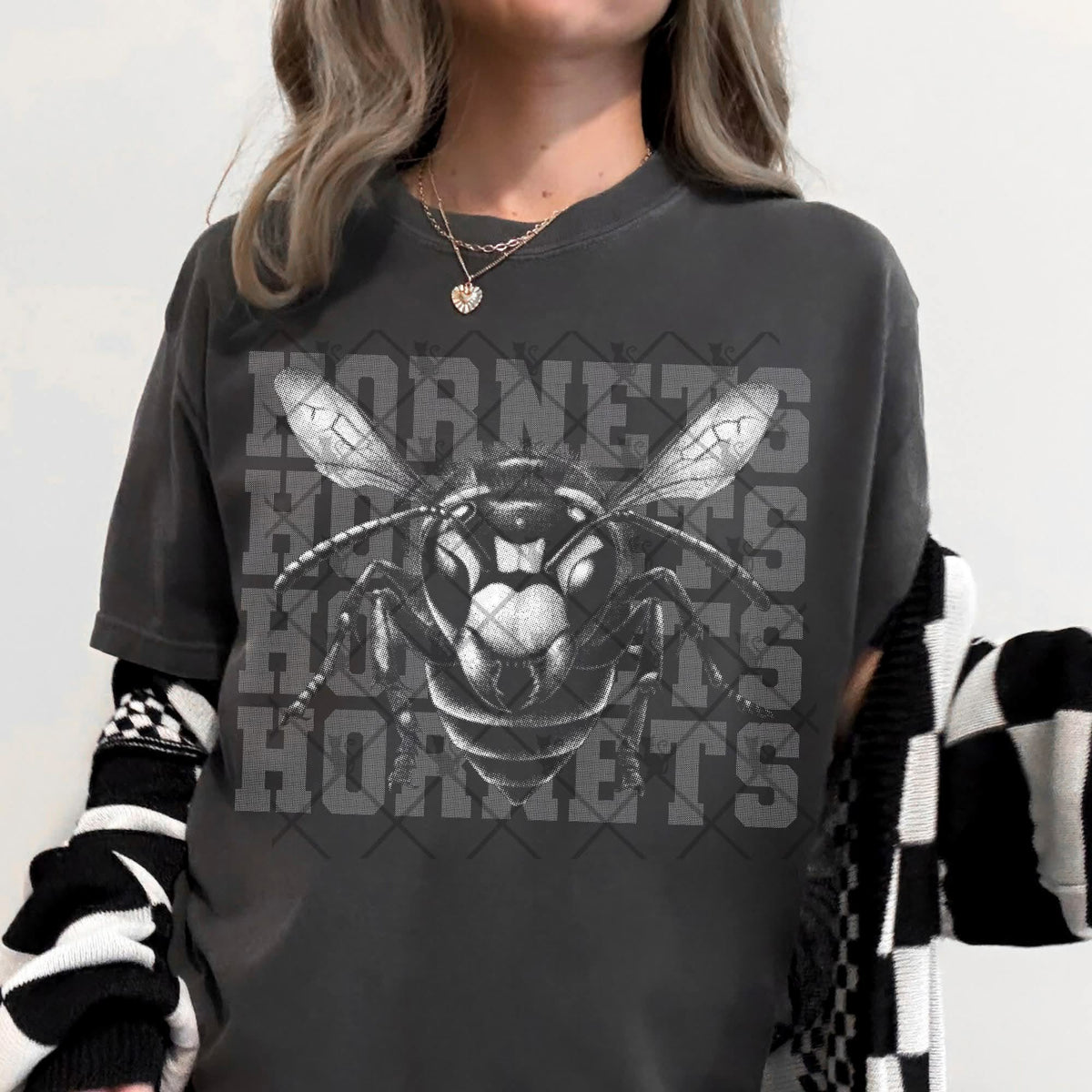 Hornets gray mascot (TTD) DTF transfer