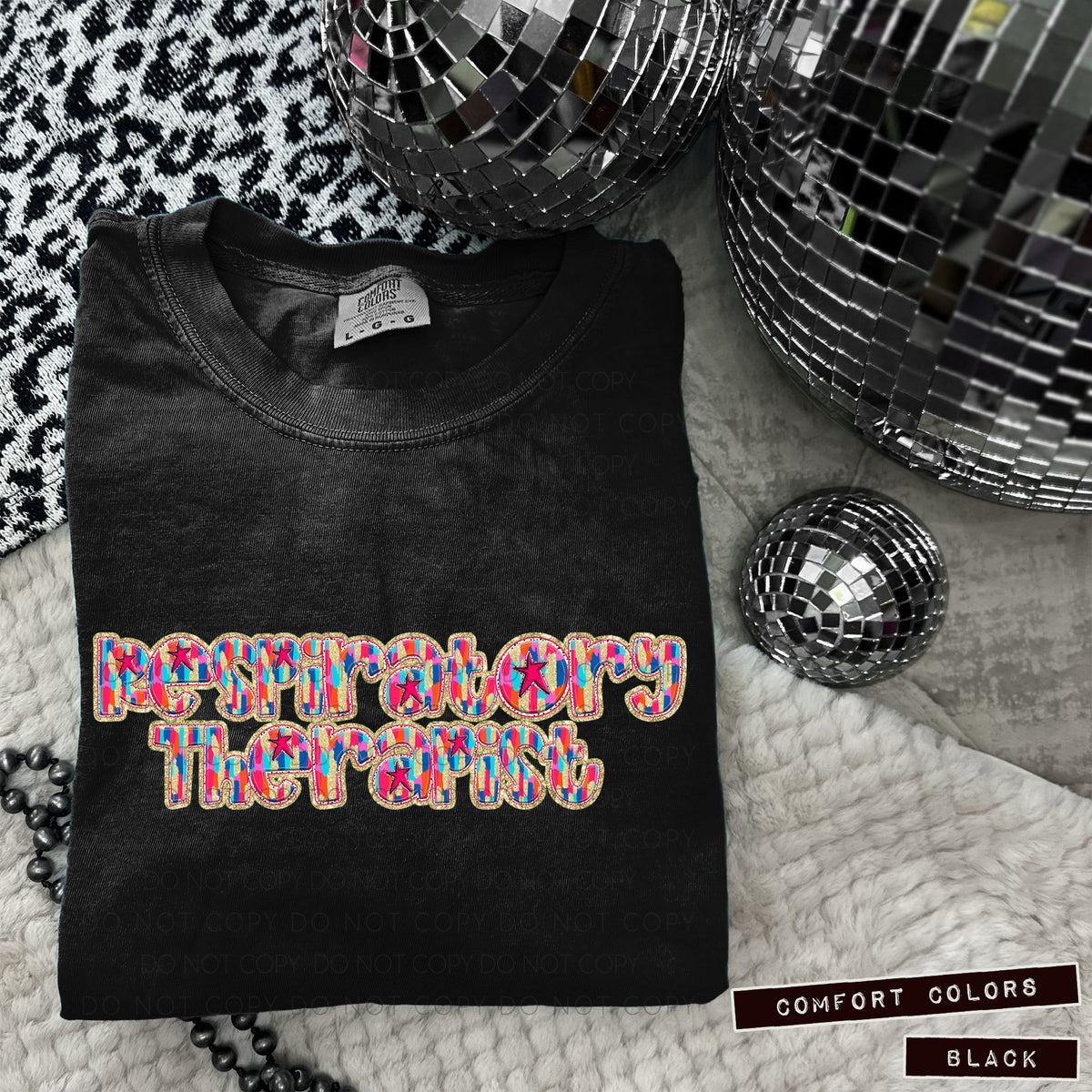 Respiratory Therapist Tutti Brushstrokes (Caplinger) DTF transfer