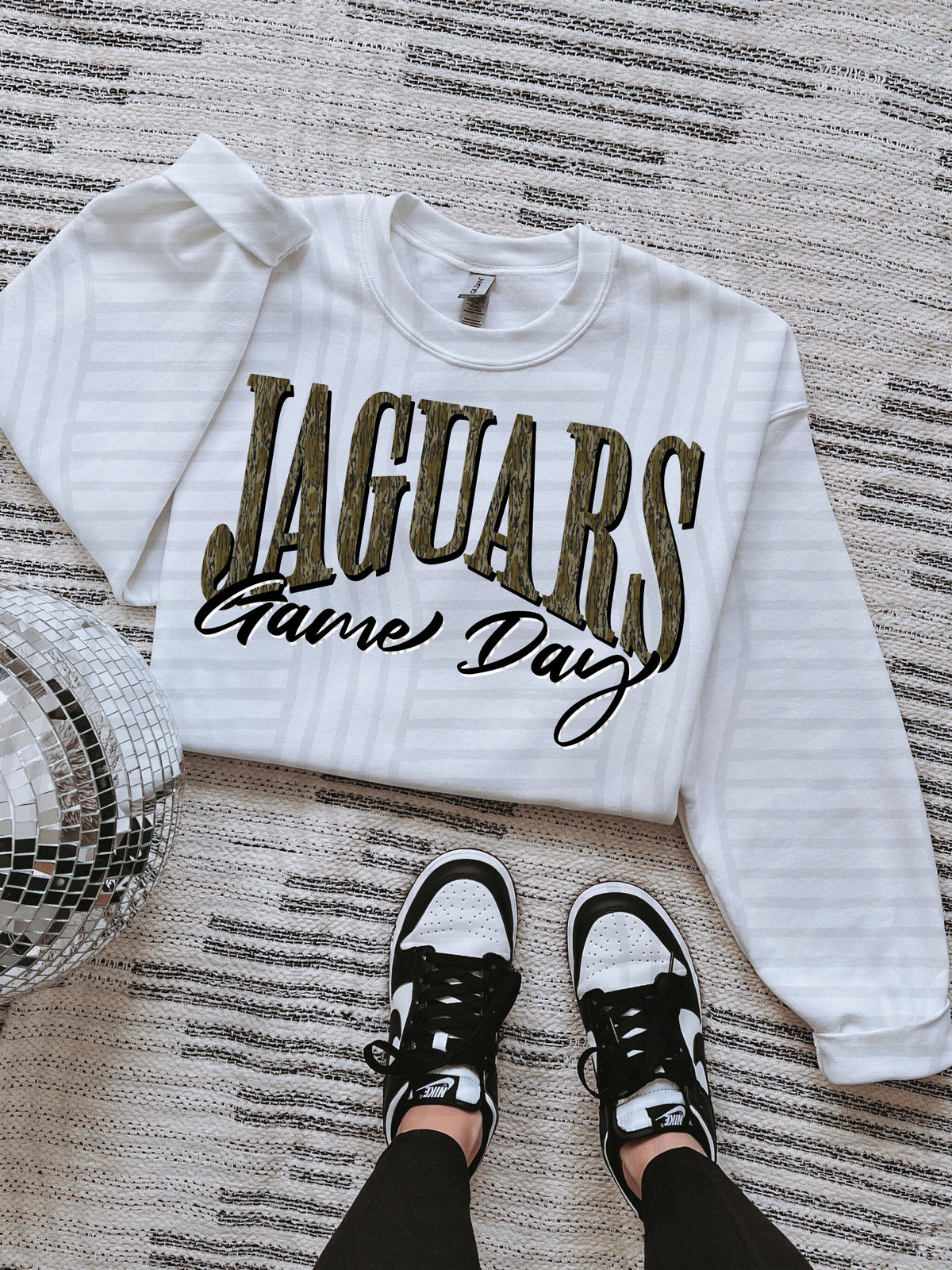 jaguars game day arched camo font (Caplinger) DTF Transfer