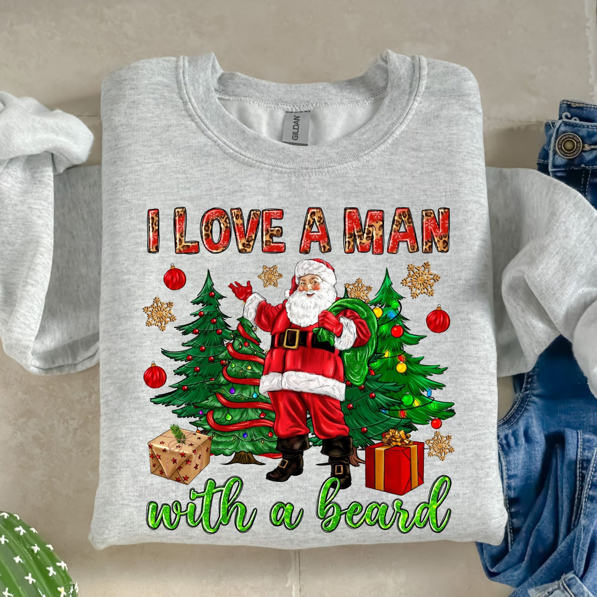 I Love a Man with a Beard-38643-DTF transfer