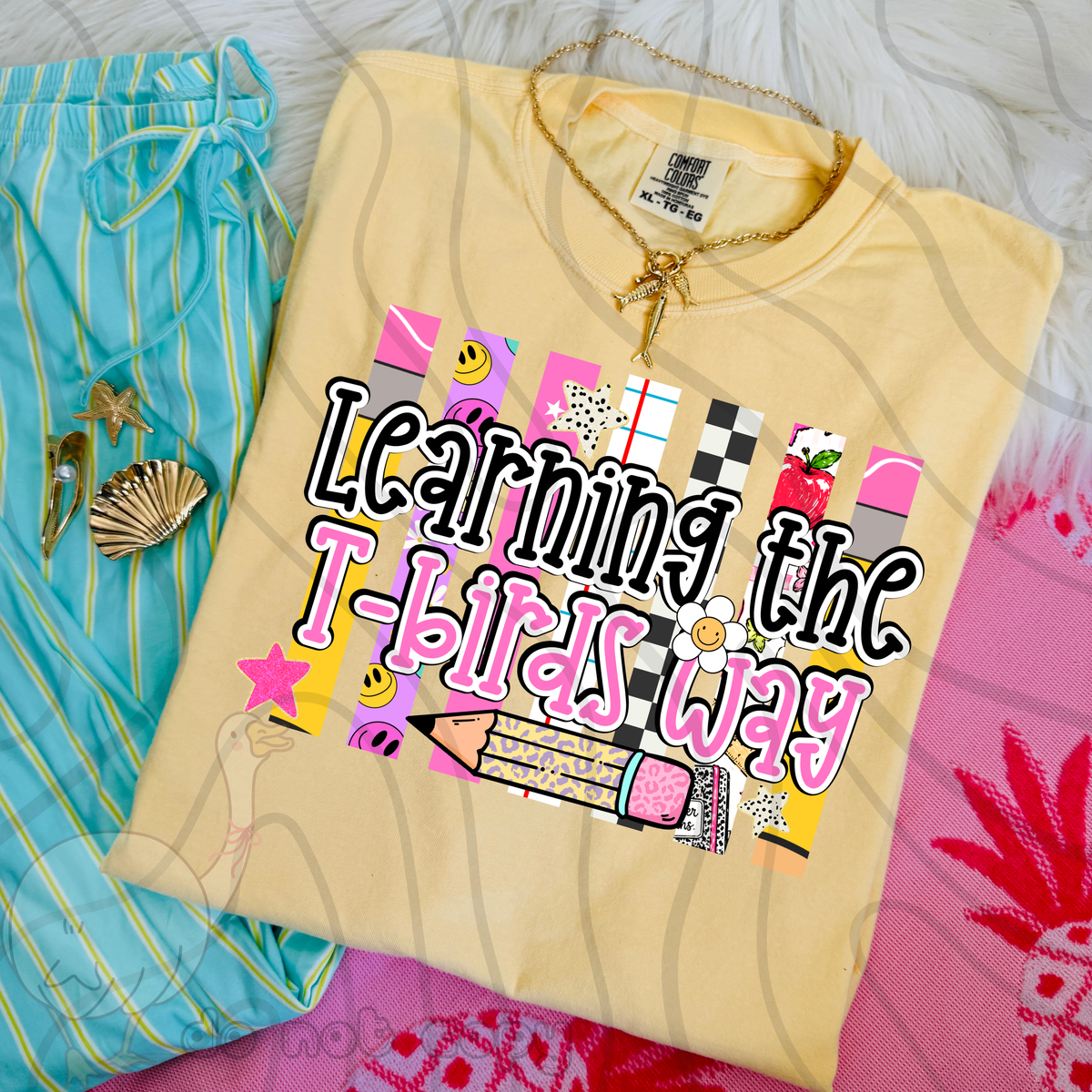Learning the t-birds way school stripes (DKD) DTF Transfer
