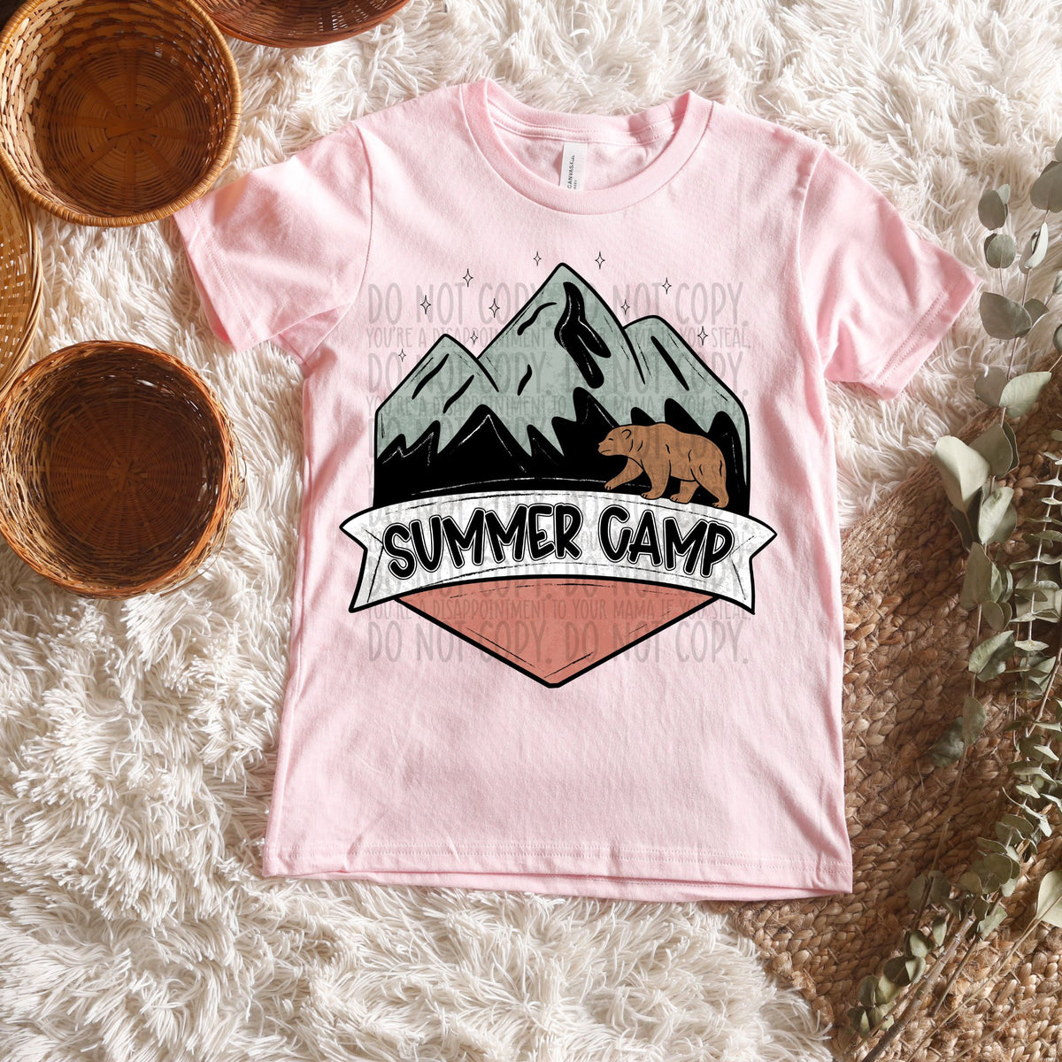 Summer Camp mauve (SWD) 100268 DTF transfer