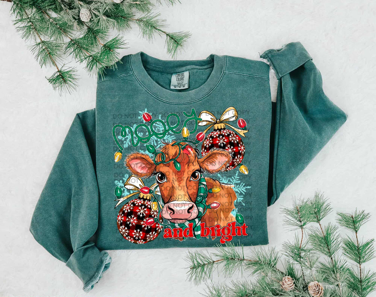 Mooey and Bright highland cow (SCG) DTF Transfer