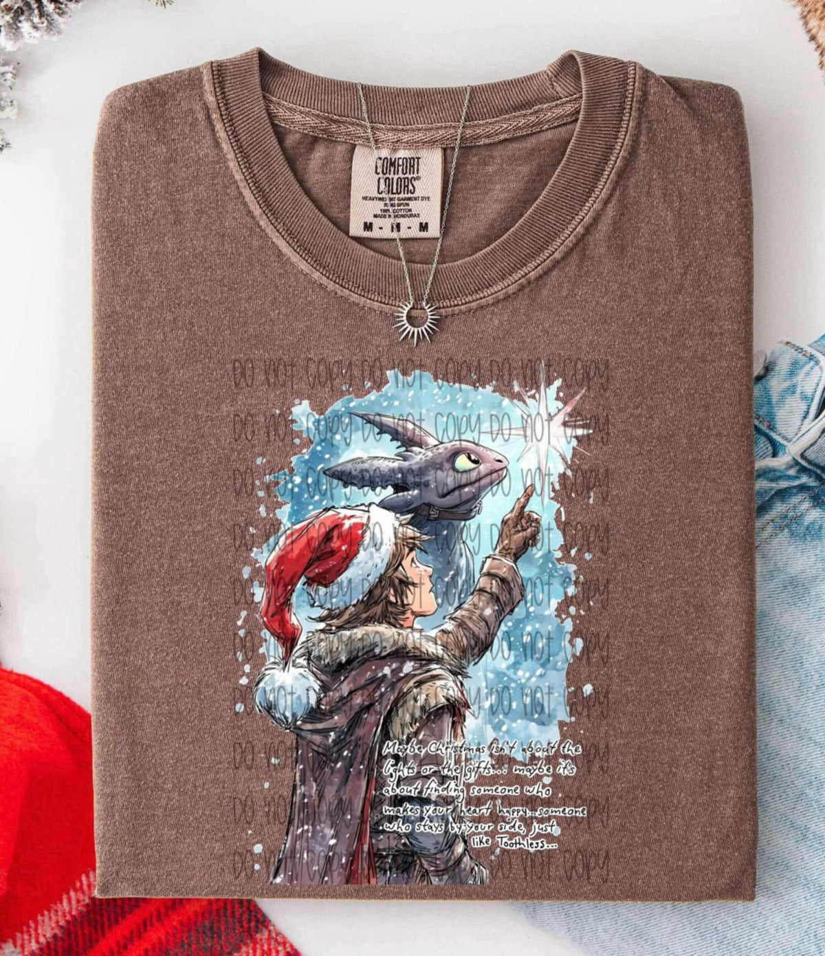 Maybe Christmas dragon SSD DTF transfer