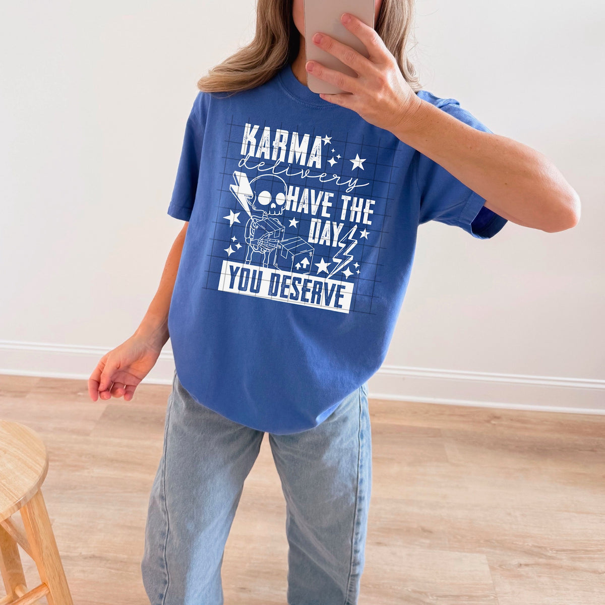 Karma Delivery WHITE (CSC) DTF Transfer