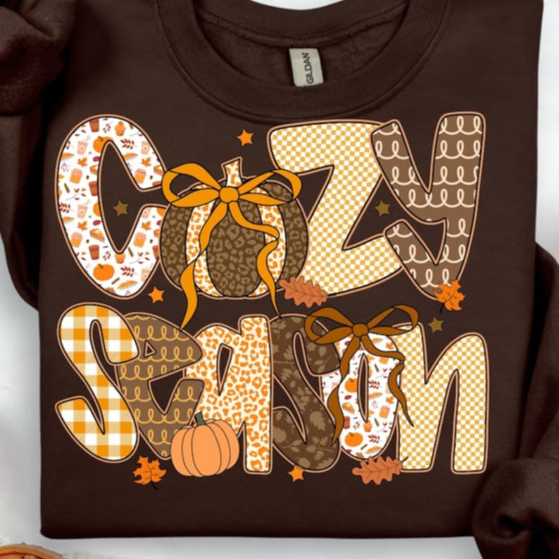 Cozy Season Fall DTF transfer