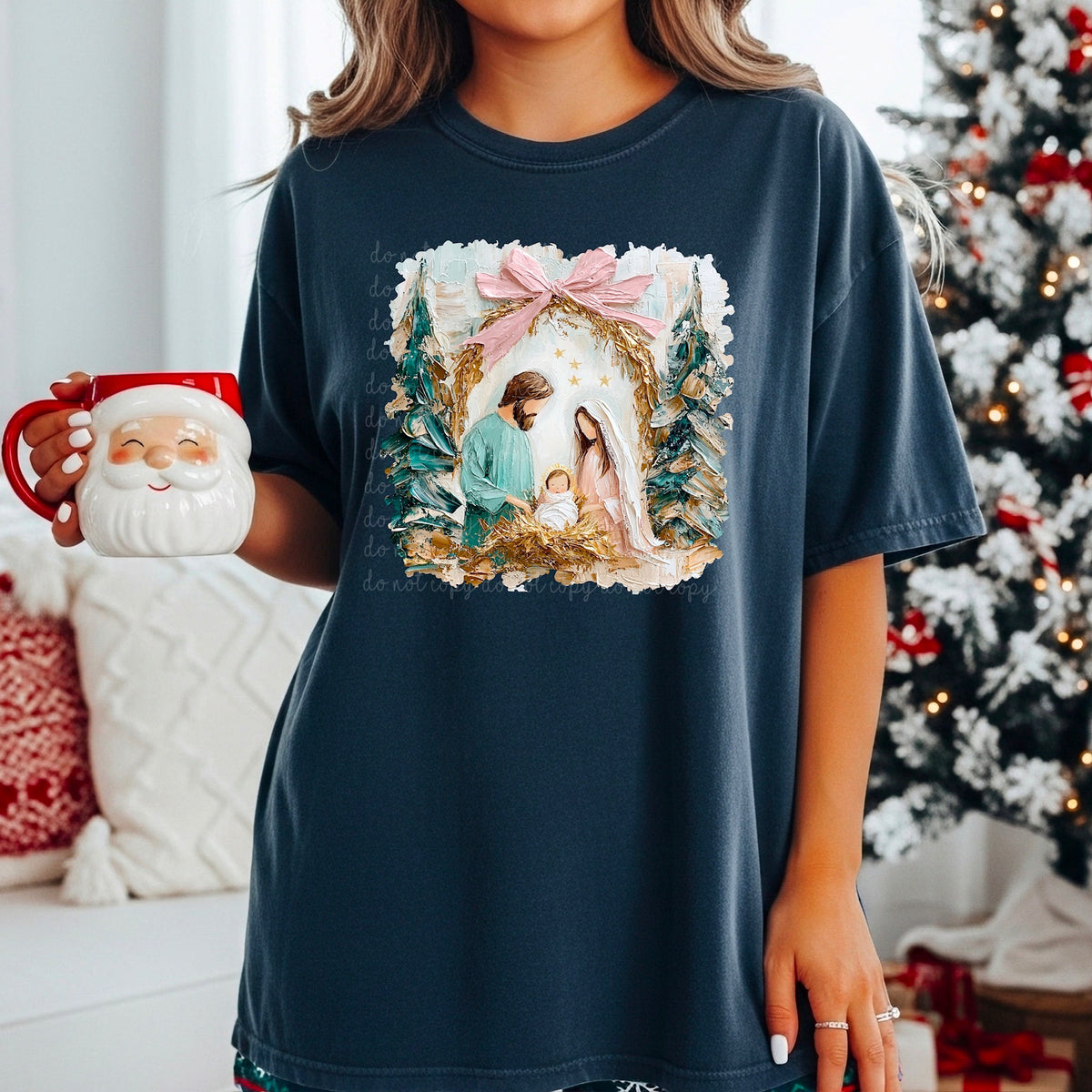 Faux Painted Nativity 117517 DTF TRANSFER