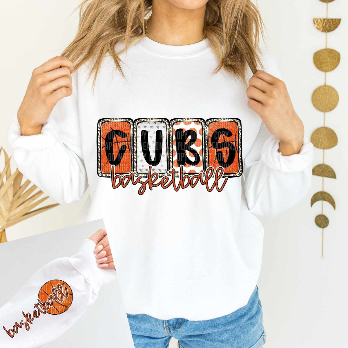 Cubs Basketball FRONT (Caplinger) 82872 DTF transfer