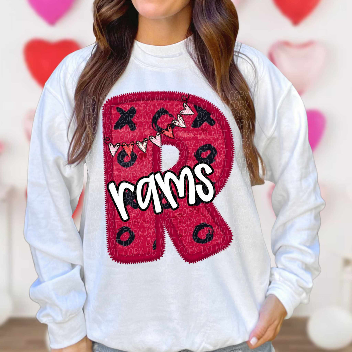 R rams valentine (CITY) 79078 DTF transfer