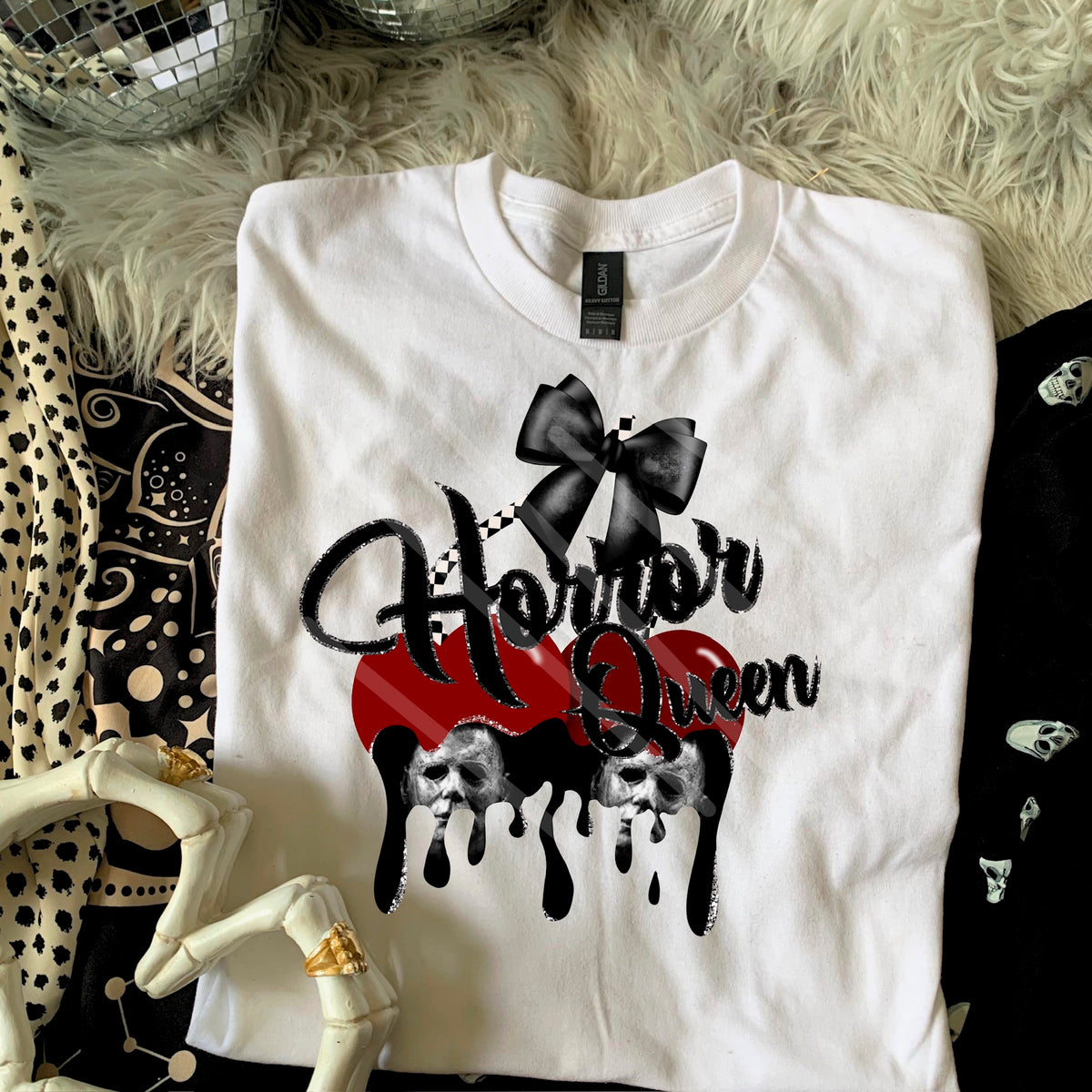 Horror Queen Cherries (Mike) 110709 DTF transfer