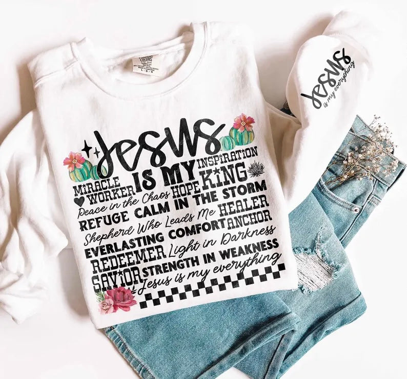 Jesus is my subway FRONT 98656 DTF transfer