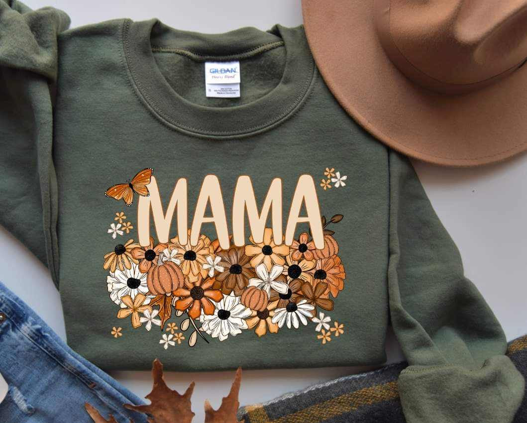 Mama fall florals 53883 DTF transfer