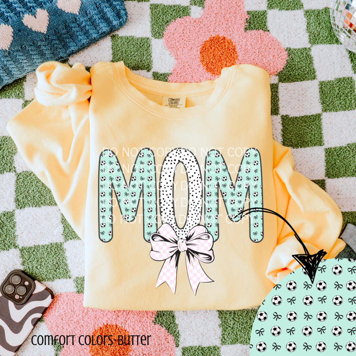 Mom soccer letters (CSG) 90217 DTF transfer