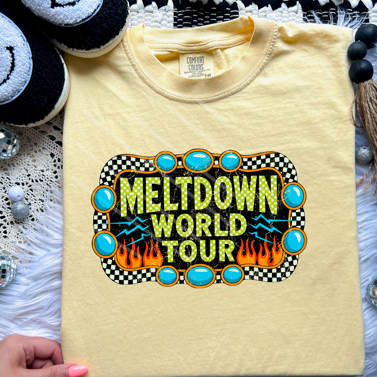 Meltdown Tour DISTRESSED (saved) 110435 DTF transfer