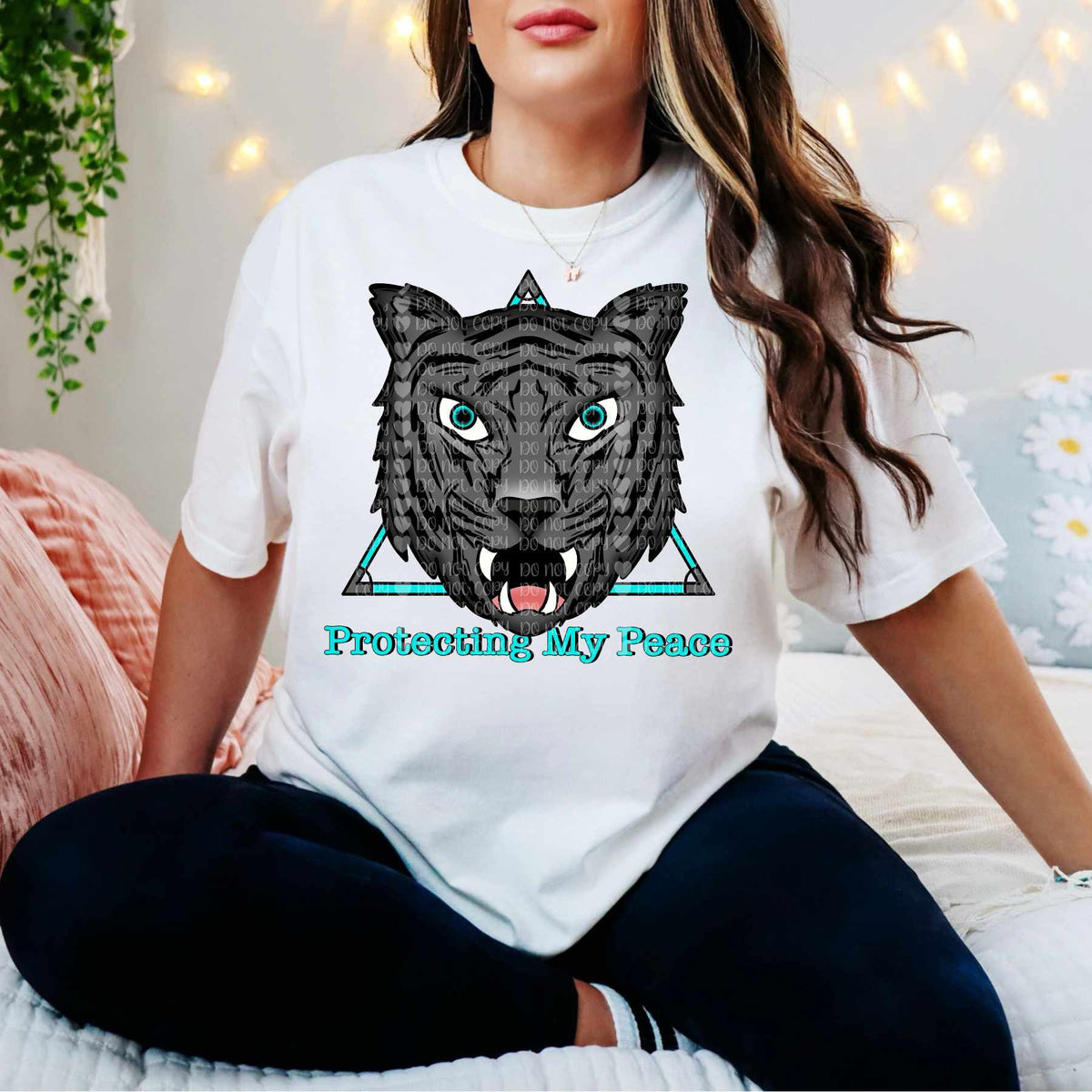 Protecting my peace black cat (LANE) 84203 DTF transfer