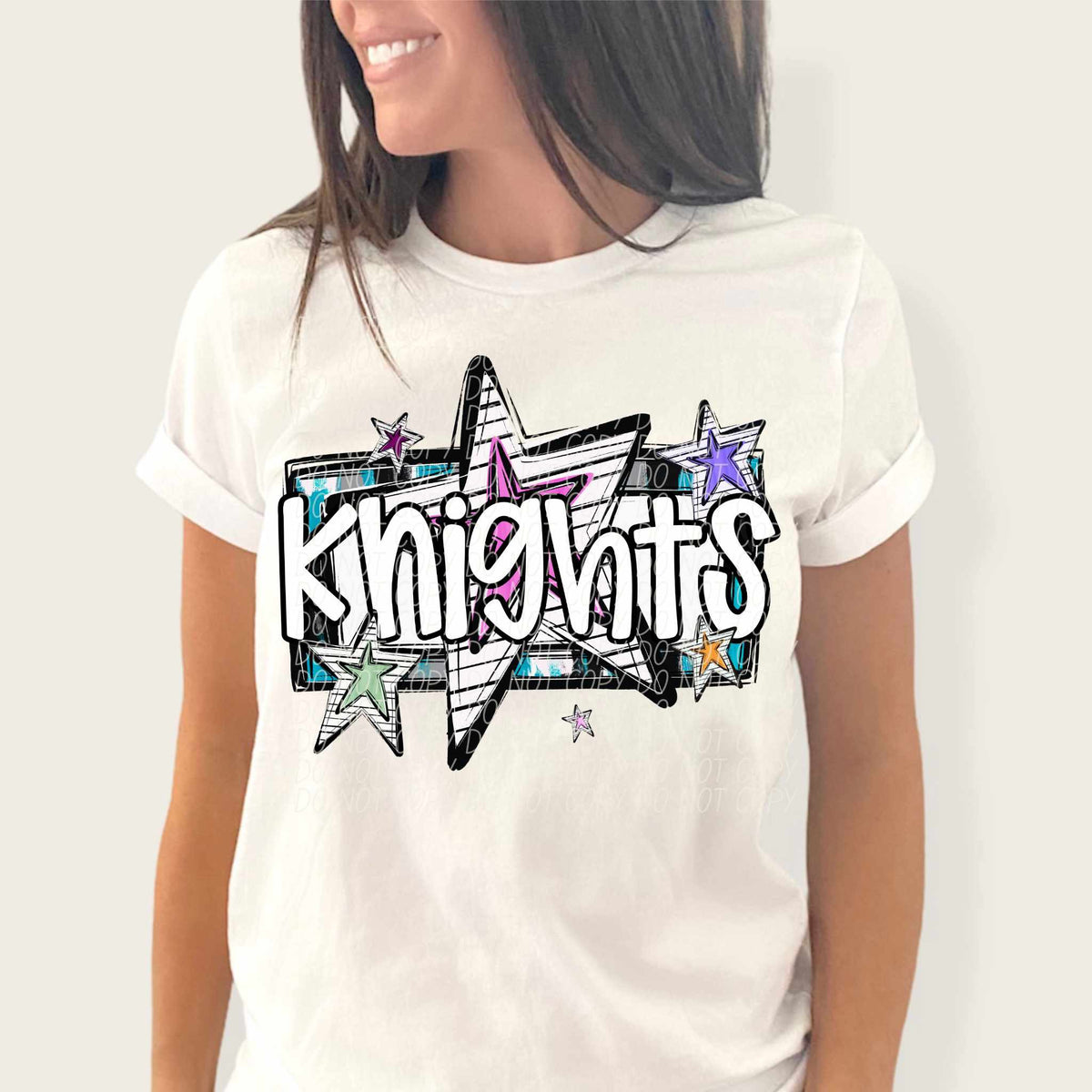 Knights stars (CITY) 84916 DTF transfer