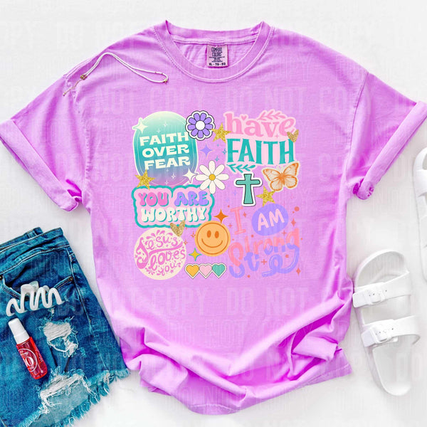 Have faith you are worthy affirmations (SBB) DTF transfer