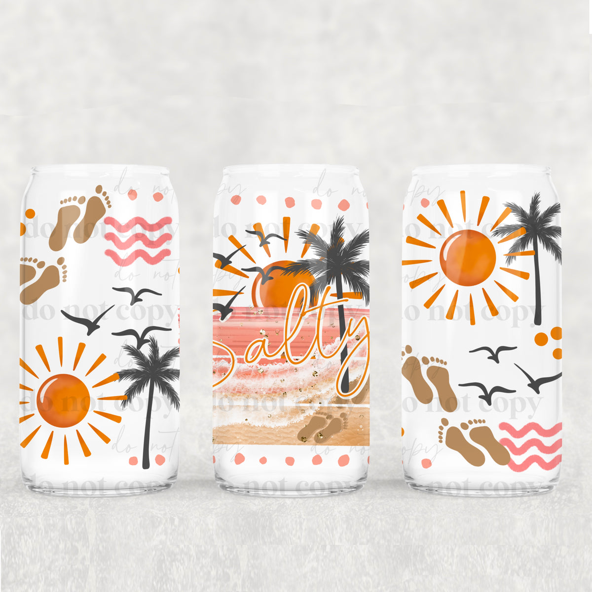 Salty Sunset (CSC) UV DTF WRAP