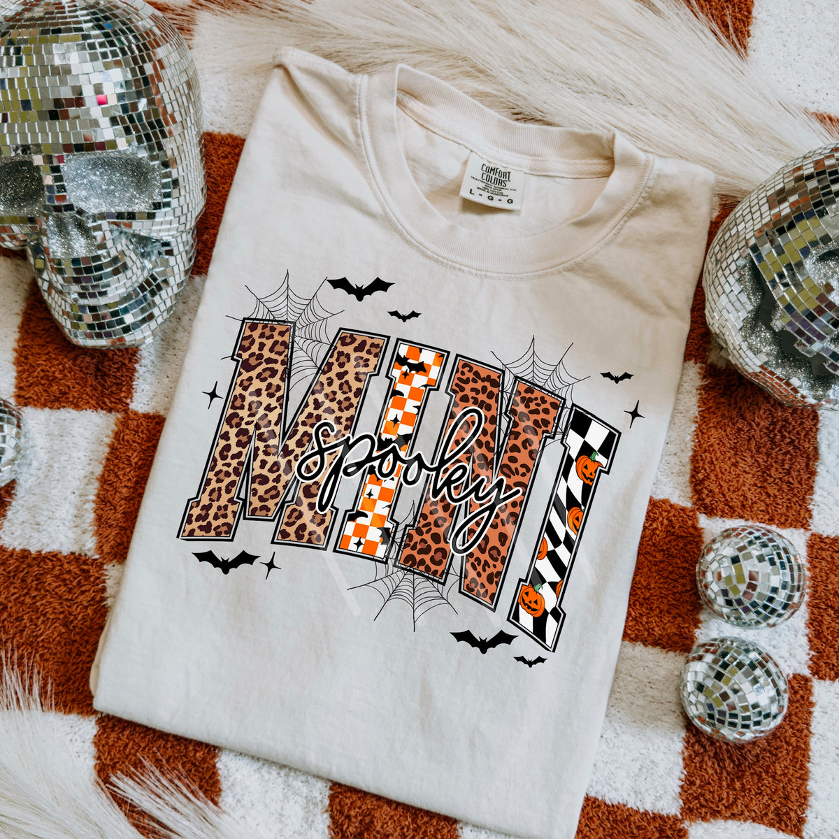 Spooky Mini black orange (MZ) 113462 DTF transfer