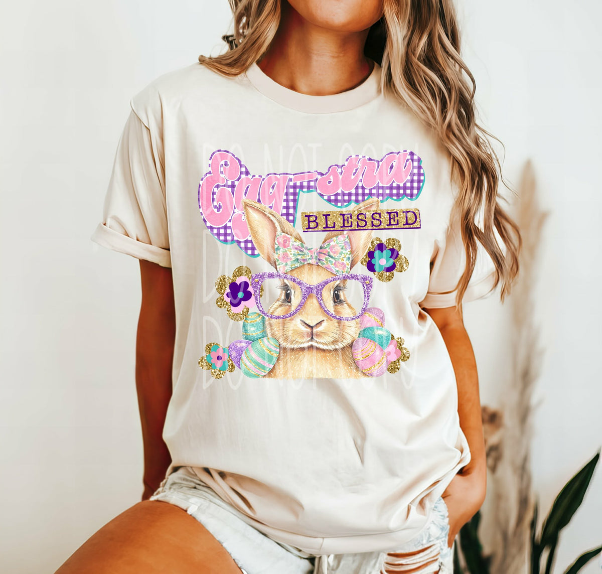 Egg-stra Blessed Bunny Sunday special DTF transfer
