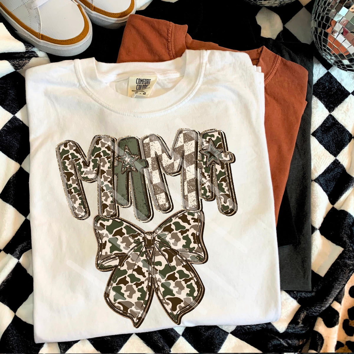Mama Camo Bow 114099 DTF transfer