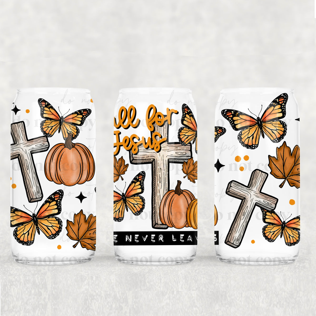 Fall for Jesus (exclusive) UV DTF WRAP
