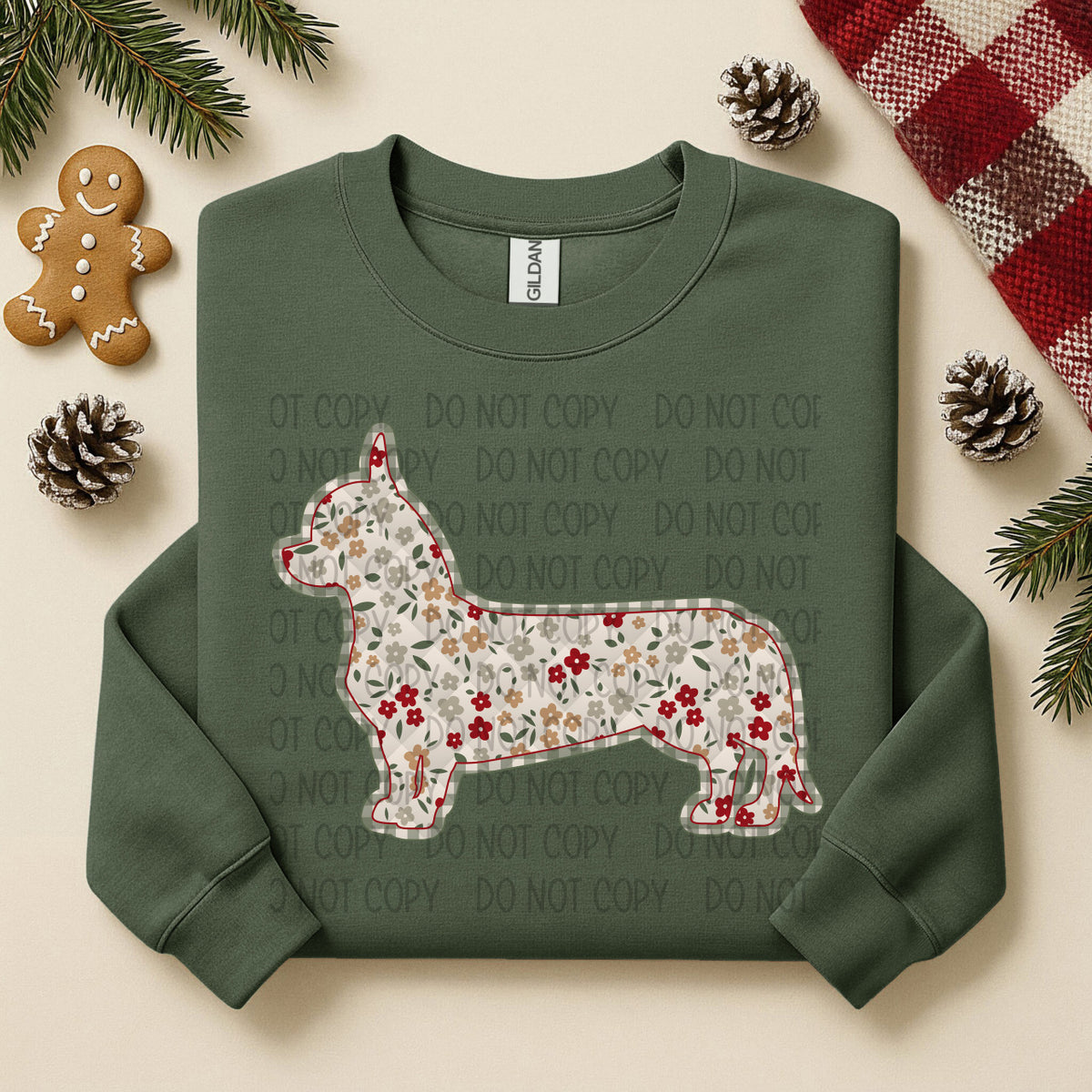 Chiweenie Floral (SWD) DTF TRANSFER