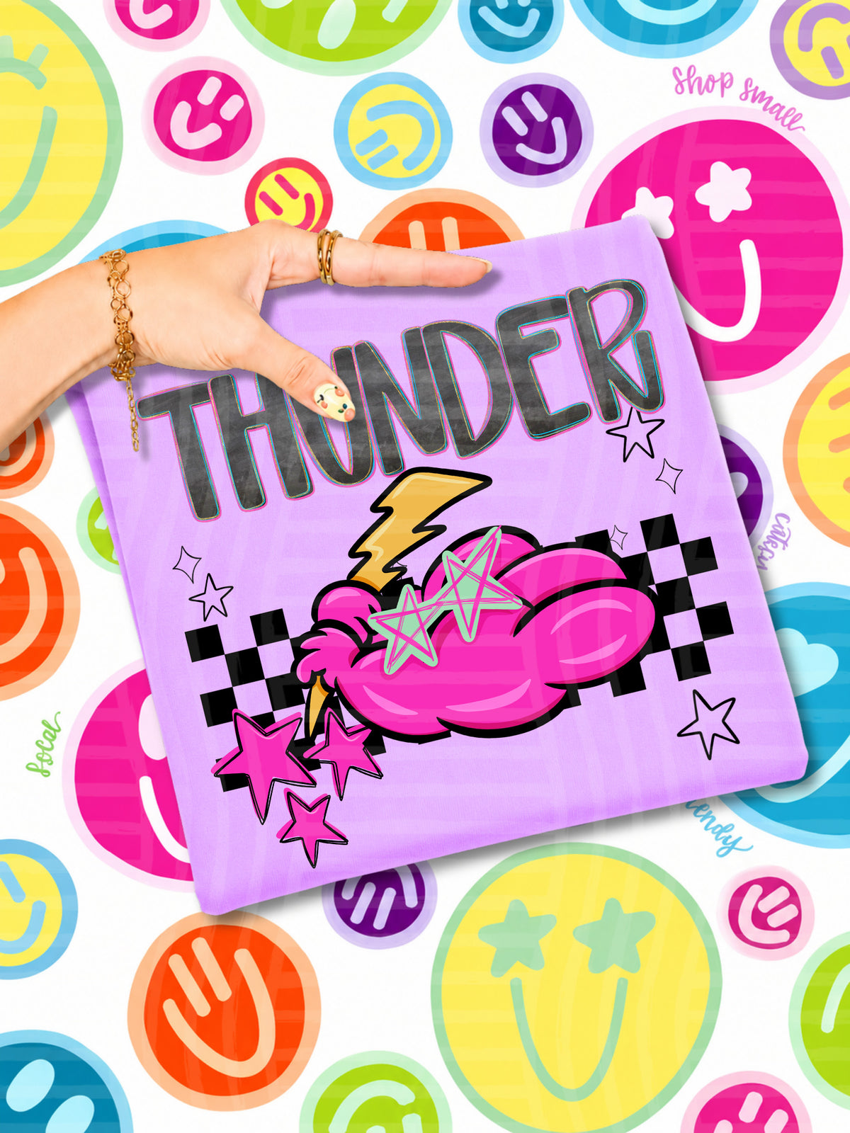 thunders starry eyed checks (CAPLINGER) DTF Transfer