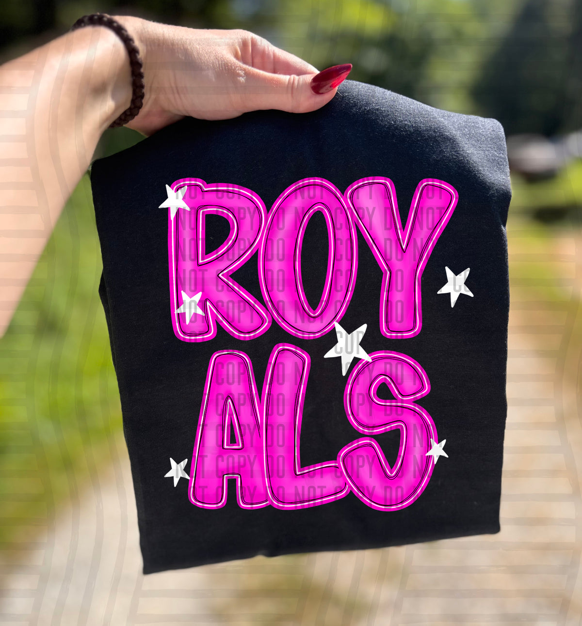 Royals Pink And Preppy Split 112943 DTF transfer