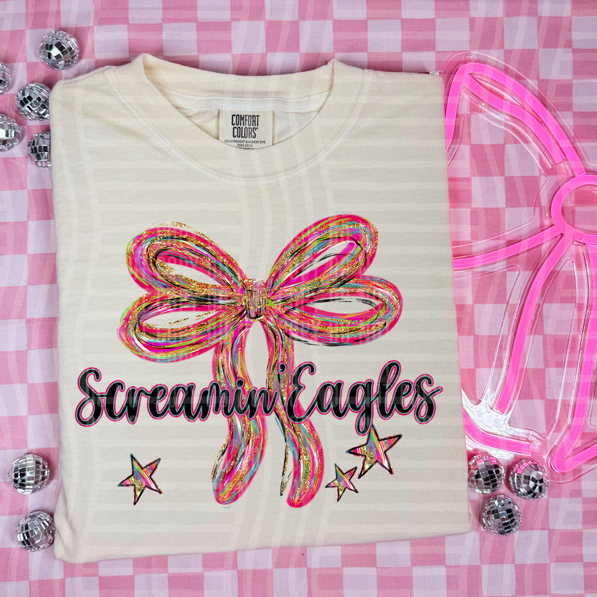Screaming' Eagles Whimsical Bow (caplinger) DTF transfer