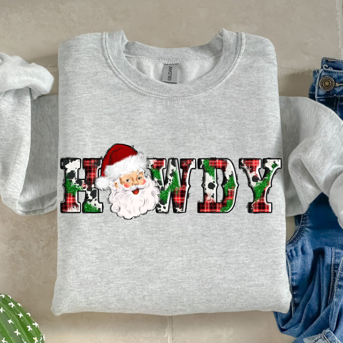 Howdy Santa-38641-DTF transfer