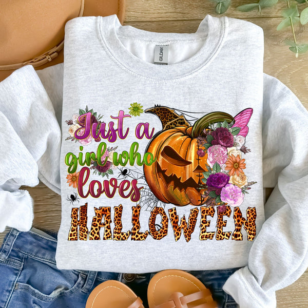 Just a Girl Who Loves Halloween-38378-DTF transfer