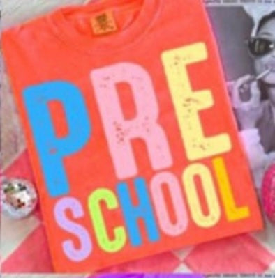 Preschool colorful grunge 107557 DTF transfer