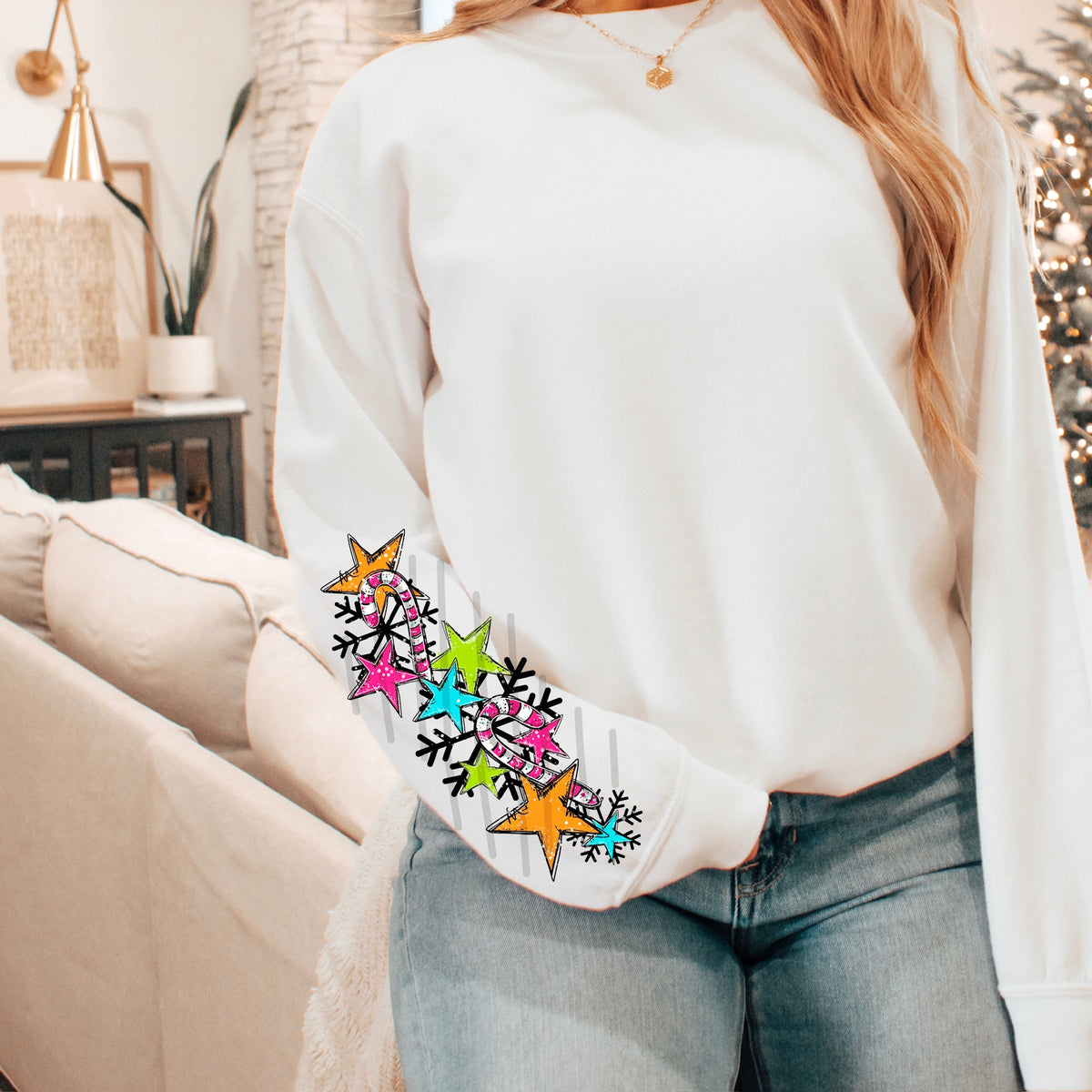 Star selfie sleeve (AG) 113778 DTF Transfer