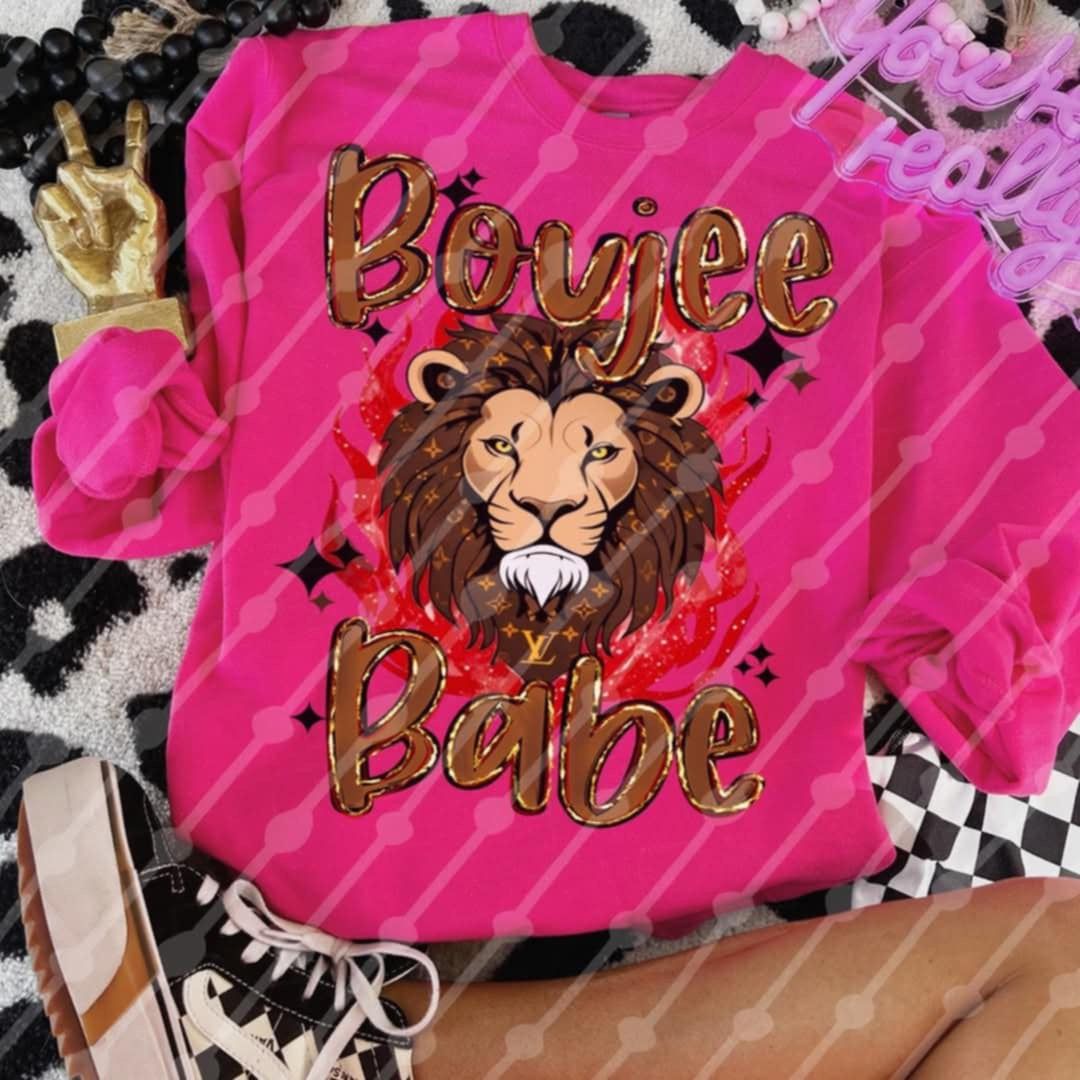 Boujee babe Lion (JBD) 96603 DTF transfer