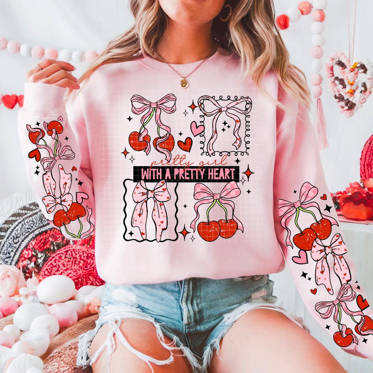 Pretty Girl Pretty Heart (front only) (CSC) DTF Transfer