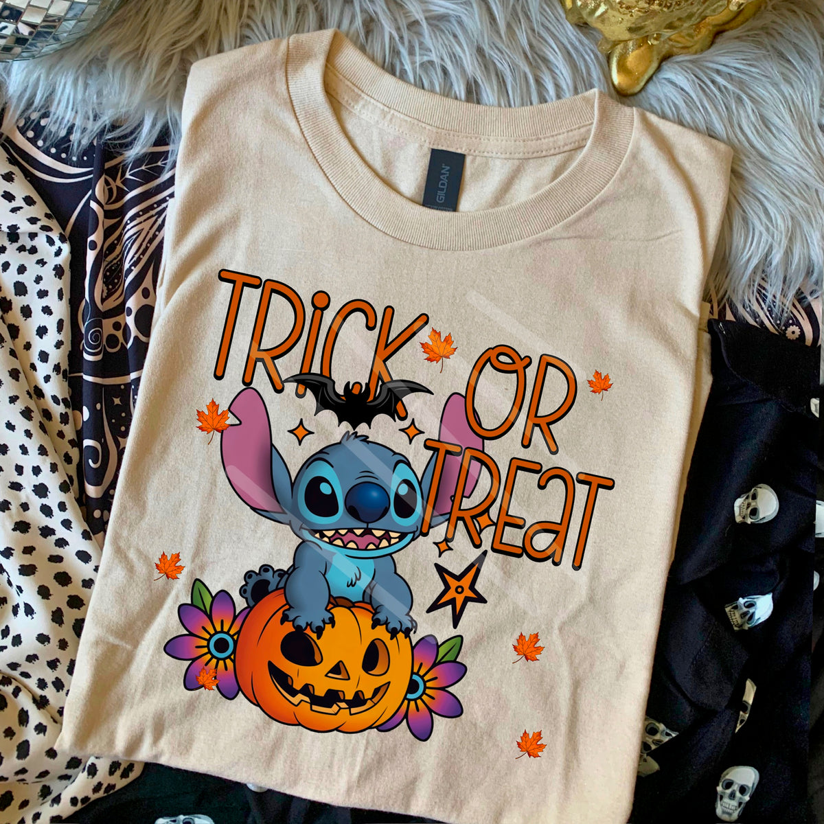 Trick or treat alien pumpkin 110792 DTF transfer