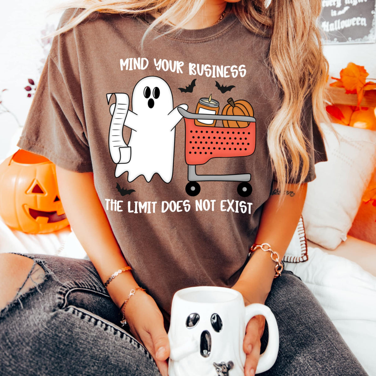 Mind your business the limit does not exist WHITE (CMD) 109434 DTF transfer