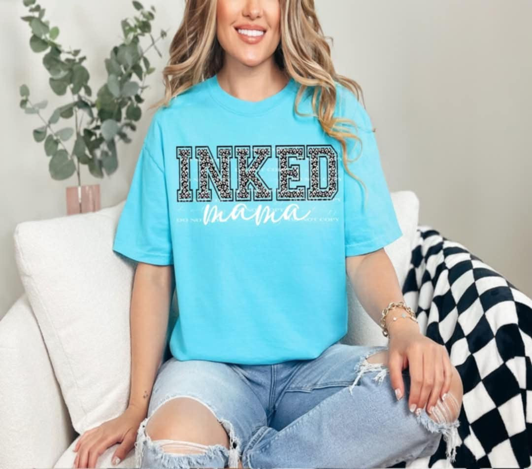 Inked mama filled with white font (40E) 96886 DTF transfer