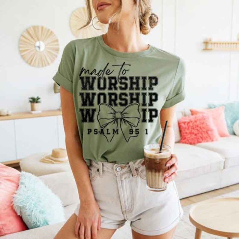 Made to worship stacked 87743 DTF transfer