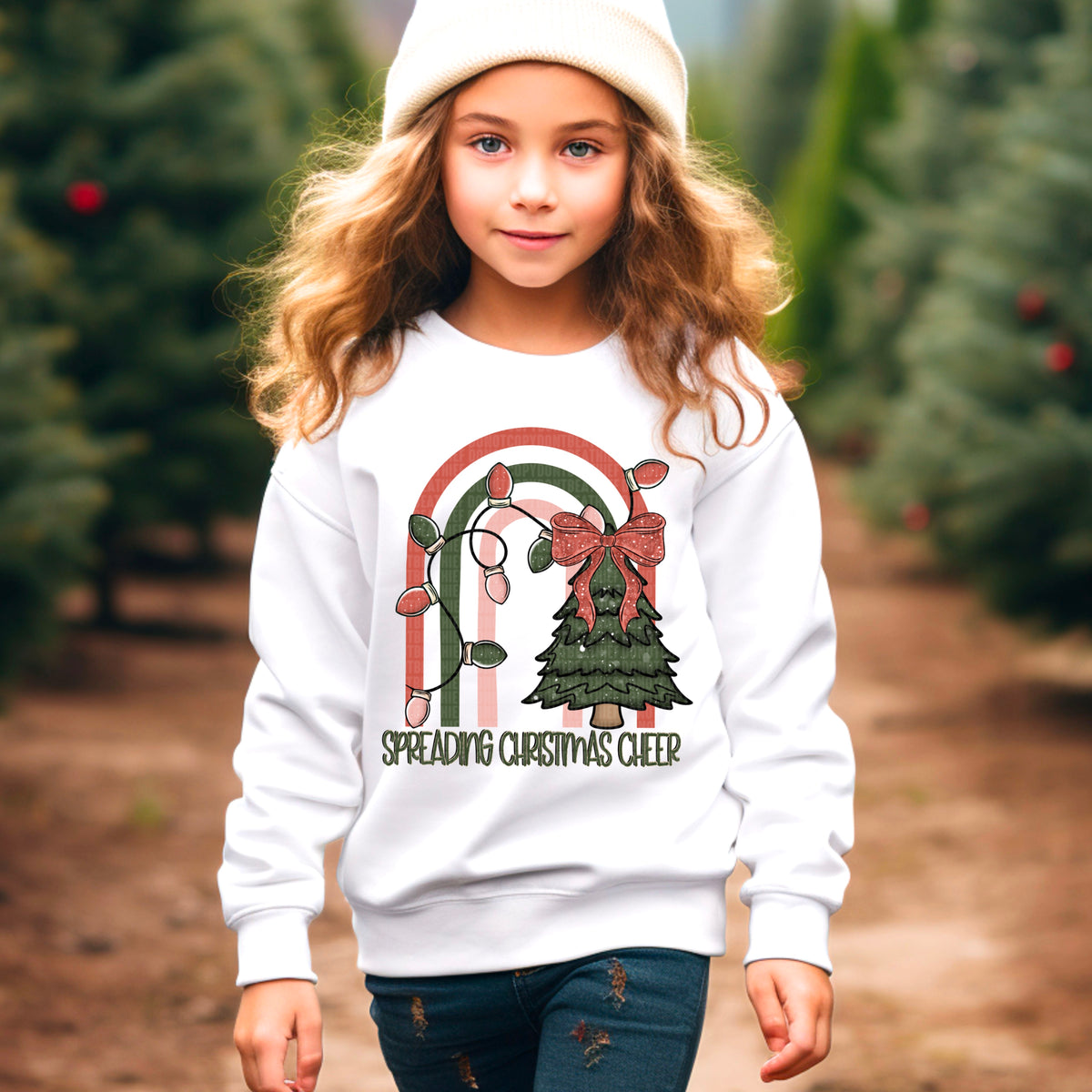 Spreading Christmas cheer rainbow (SDD) 67444 DTF transfer
