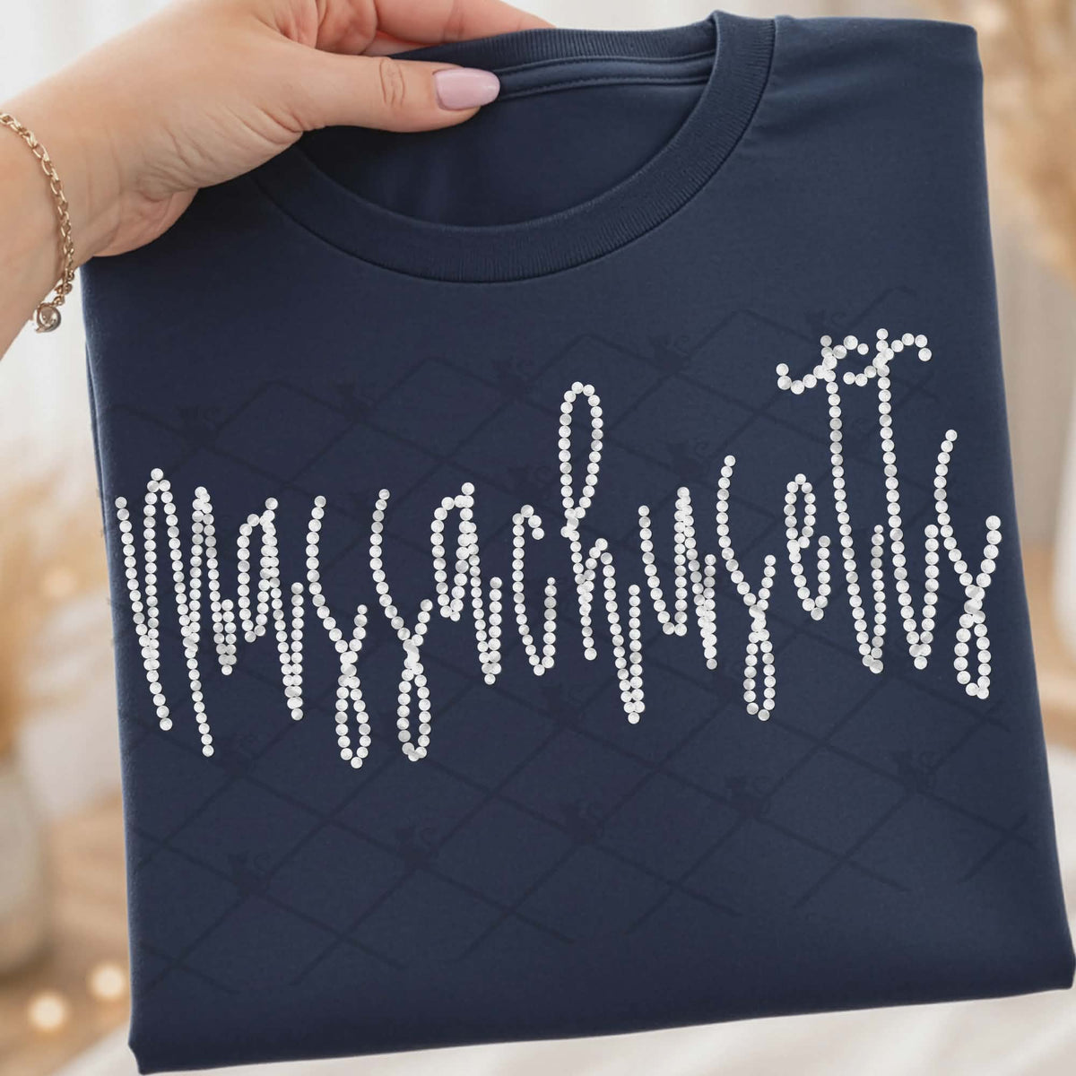 Massachusetts faux beads (TTD) DTF Transfer