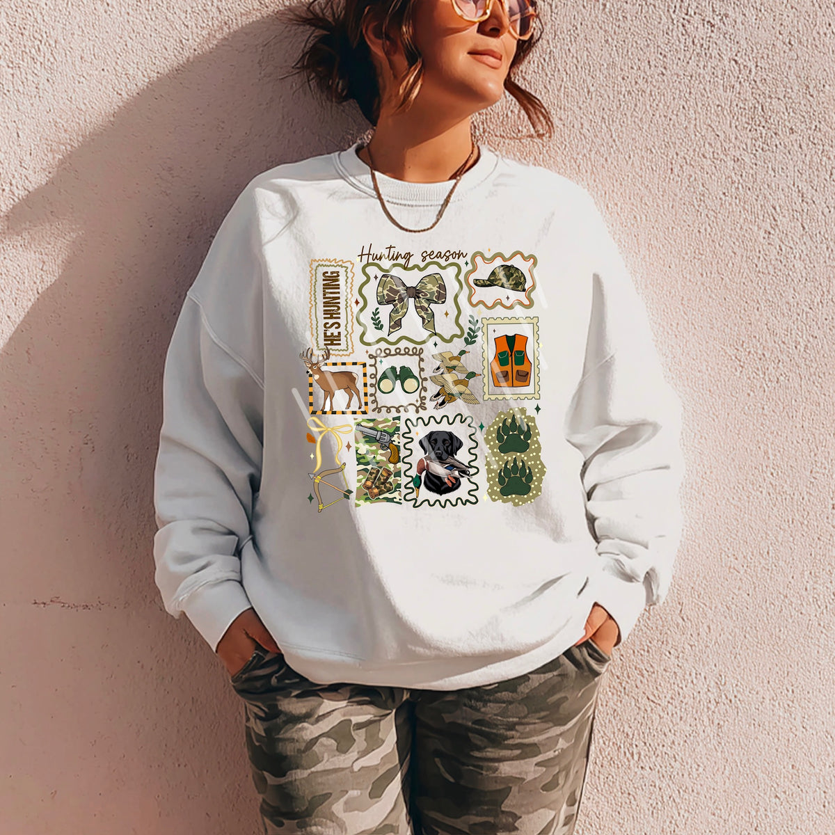 He’s Hunting / Hunting Season squiggly frames 113660 DTF transfer