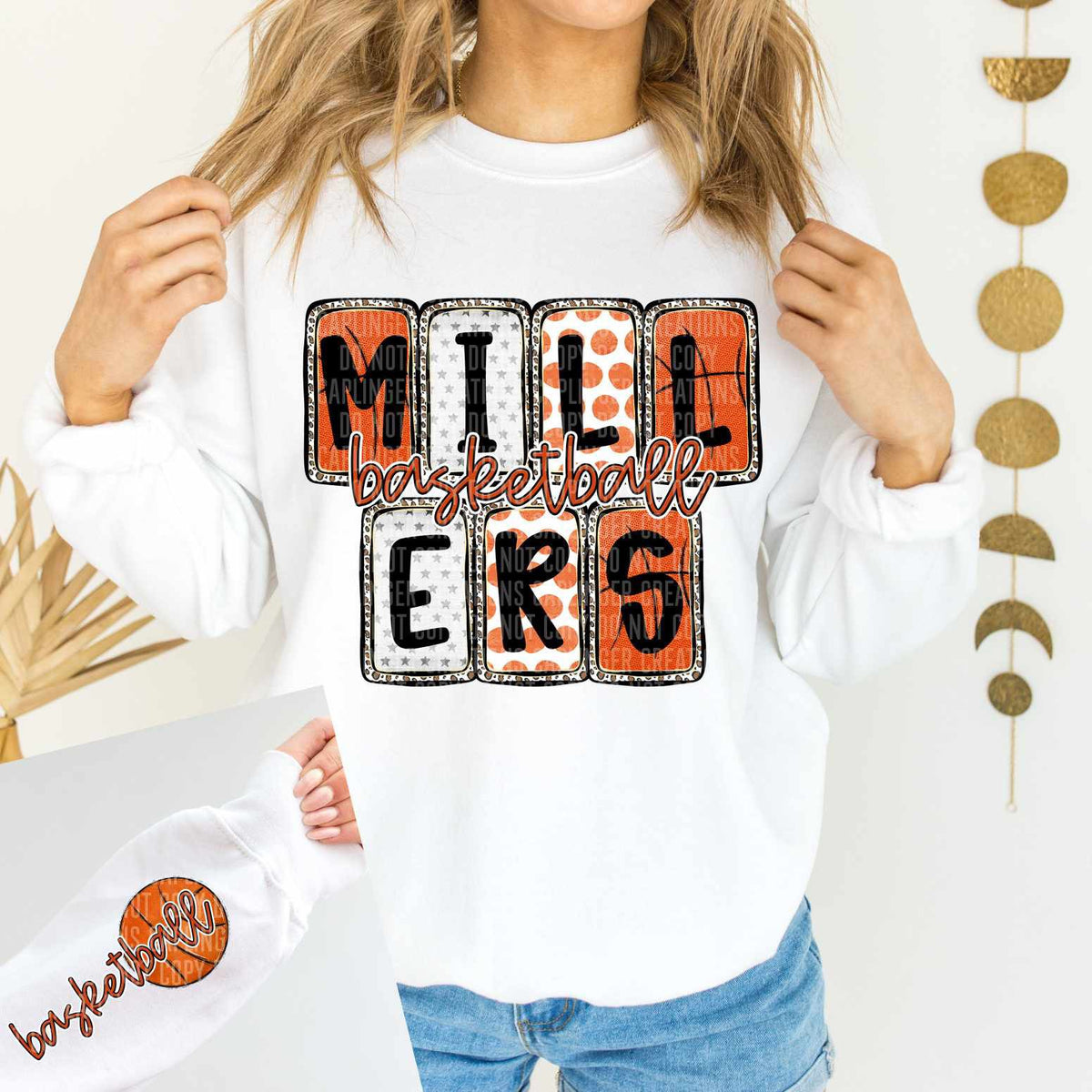 Millers Basketball FRONT (Caplinger) 82924 DTF transfer
