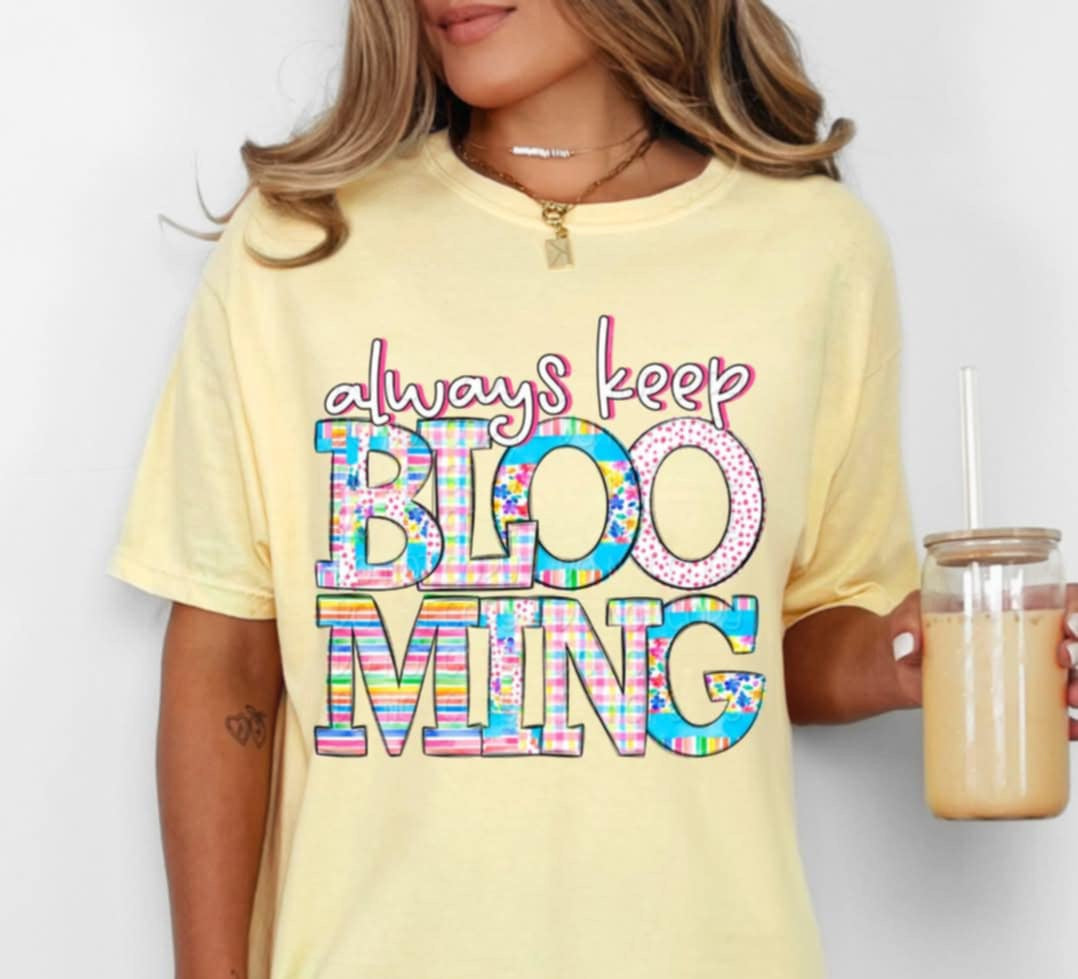 Always keep blooming 106375 DTF transfer