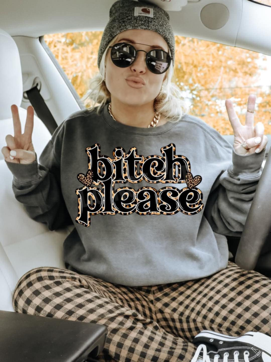 Bitch please leopard outline (LYTTLE) 92429 DTF transfer