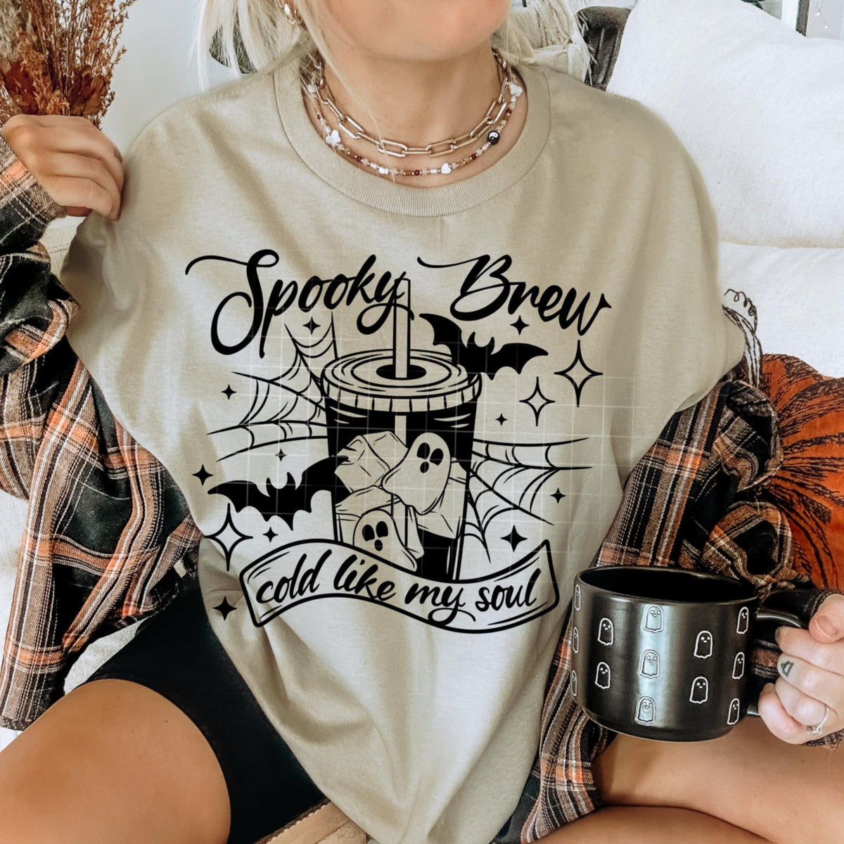 Spooky brew cold like my soul BLACK (CSC) 98941 DTF transfer